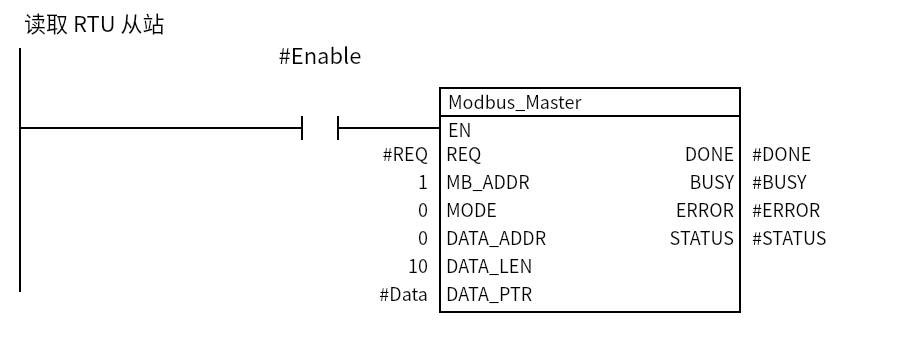 Modbus_Master_Example:Network 1 — 读取 RTU 从站