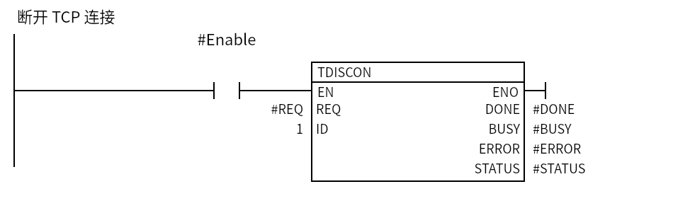 TDISCON_Example：Network 1 — 断开 TCP 连接