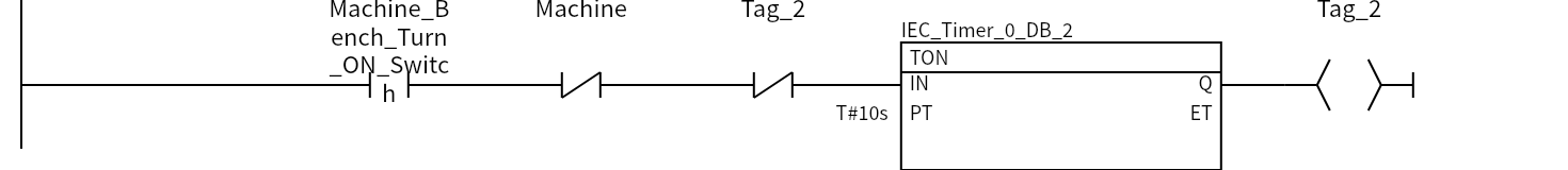 Network 2：Machine_Bench_Turn_ON_Switch、Machine、Tag_2、Tag_2